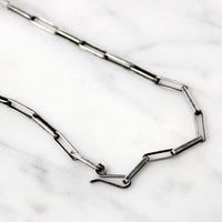 Rectangle Link Hand Made Sterling Chain