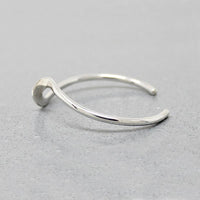 Twisted Wave of Sterling Silver Cuff Bracelet