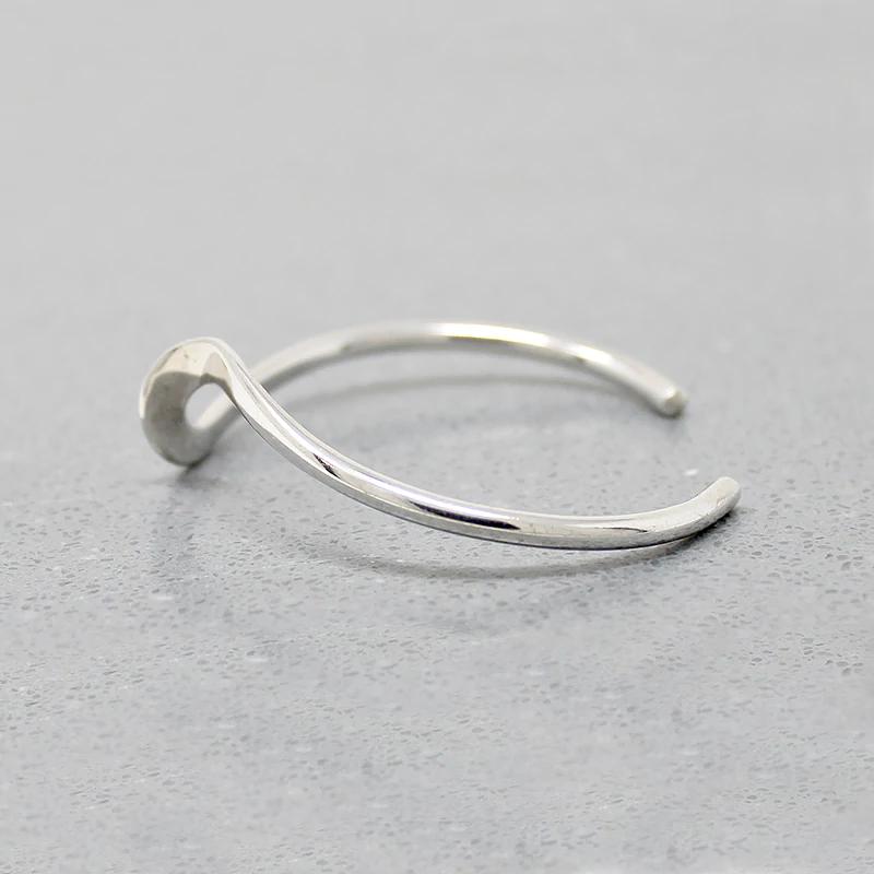 Twisted Wave of Sterling Silver Cuff Bracelet