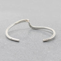 Twisted Wave of Sterling Silver Cuff Bracelet