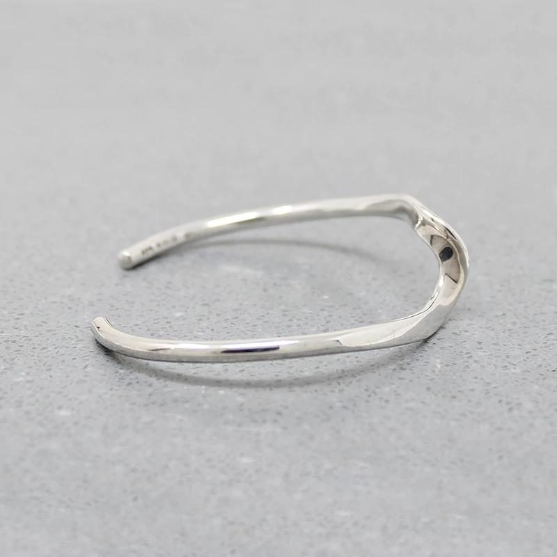 Twisted Wave of Sterling Silver Cuff Bracelet