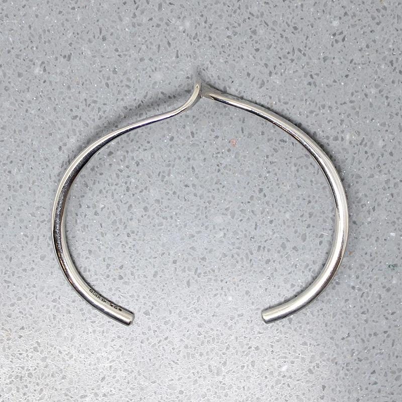 Twisted Wave of Sterling Silver Cuff Bracelet
