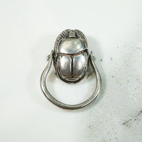 Vintage Egyptian Revival Scarab Swivel Ring