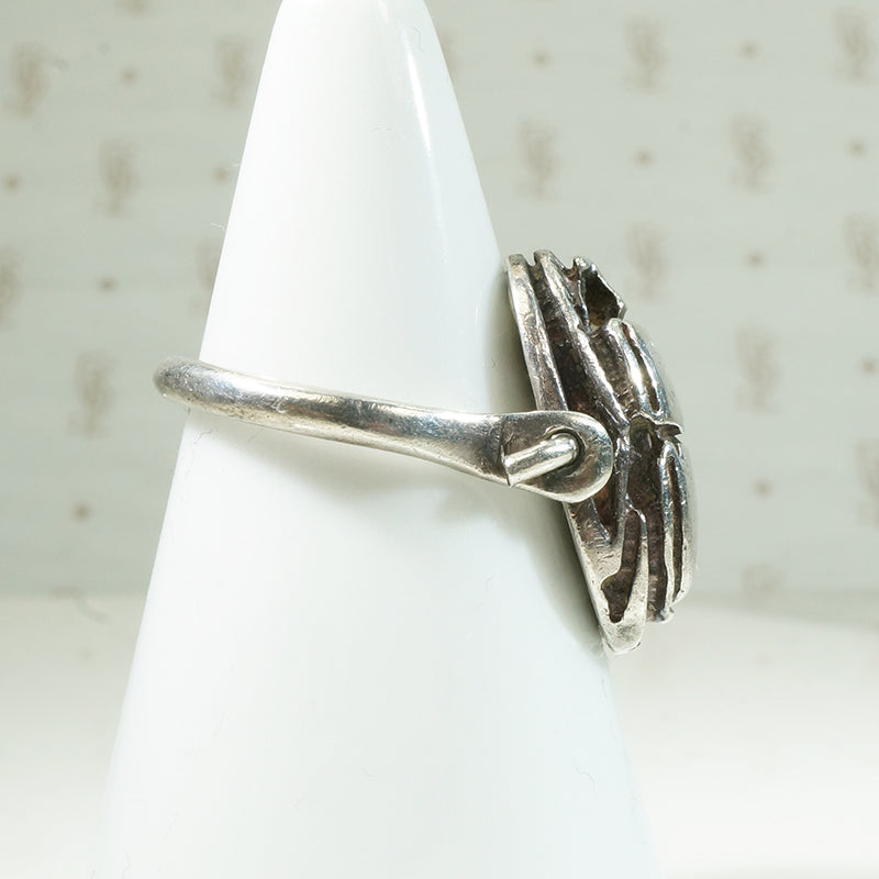 Vintage Egyptian Revival Scarab Swivel Ring