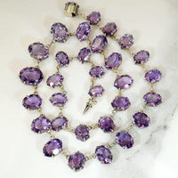 Stunning Antique Amethyst Rivière Necklace