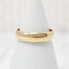 "Joyce to Geo." Romantic Gold Wedding Band