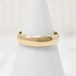 "Joyce to Geo." Romantic Gold Wedding Band