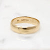 "Joyce to Geo." Romantic Gold Wedding Band