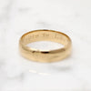 "Joyce to Geo." Romantic Gold Wedding Band