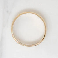"Joyce to Geo." Romantic Gold Wedding Band
