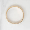 "Joyce to Geo." Romantic Gold Wedding Band