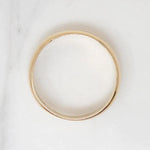 "Joyce to Geo." Romantic Gold Wedding Band
