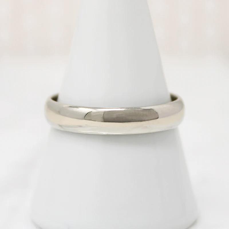 Stylish White Gold Wedding Band by ArtCarved