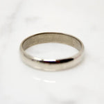 Stylish White Gold Wedding Band by ArtCarved