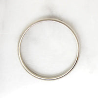 Stylish White Gold Wedding Band by ArtCarved