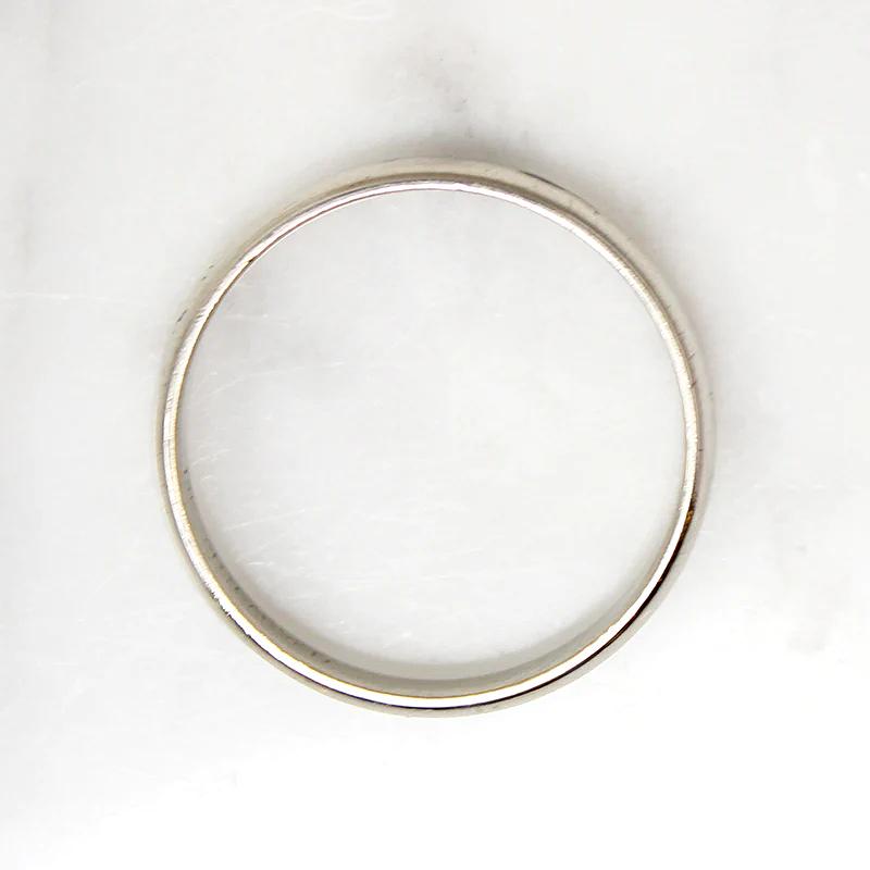 Stylish White Gold Wedding Band by ArtCarved