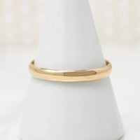 Slim Gold Deco Era Wedding Band Size 10.5