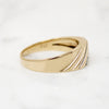 Classic 1970s Men's Diamond & Gold Band