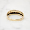 Classic 1970s Men's Diamond & Gold Band