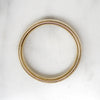 Substantial Gold Wedding Band with Stepped Edges