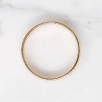 Grooved Gold Wedding Band Size 9.75