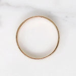 Grooved Gold Wedding Band Size 9.75