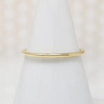 Slim 10k Gold Round Wedding Band