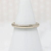 Curvy White Gold Wedding Band by Benchmark