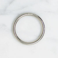Curvy White Gold Wedding Band by Benchmark