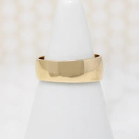 Gold Wedding Band with Subtle Taper