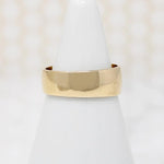 Gold Wedding Band with Subtle Taper