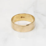 Gold Wedding Band with Subtle Taper