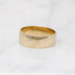 Gold Wedding Band with Subtle Taper