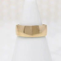 Gold Wedding Band with Subtle Taper