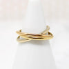 Tri Tone 18k Gold Size 5.75 Rolling Ring