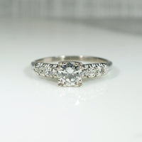 Sparkling 1940s White Gold & Diamond Engagement Ring