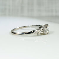 Sparkling 1940s White Gold & Diamond Engagement Ring