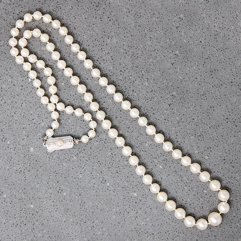 Matinee Length Graduated Cultured Pearls from Mikimoto