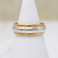 Utterly Precious 24k Gold & Platinum Wedding Band