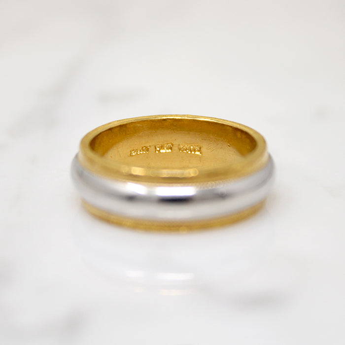 Utterly Precious 24k Gold & Platinum Wedding Band
