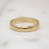 Milgrain 14k Gold Wedding Band by ArtCarved