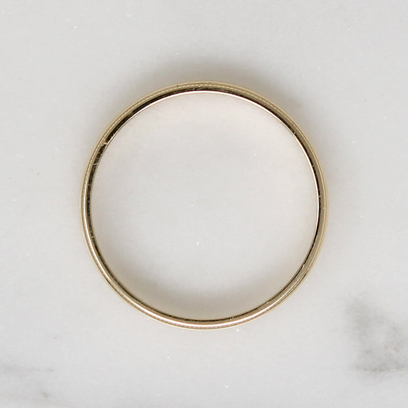 Milgrain 14k Gold Wedding Band by ArtCarved