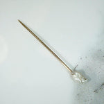 Luscious Baroque Pearl on Gold Stick Pin