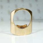 Custom Made Modernist Tanzanite Statement Ring