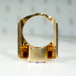 Custom Made Modernist Tanzanite Statement Ring