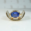 Custom Made Modernist Tanzanite Statement Ring