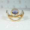Custom Made Modernist Tanzanite Statement Ring