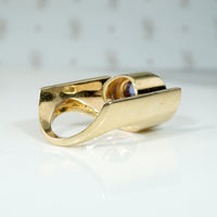 Custom Made Modernist Tanzanite Statement Ring