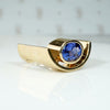 Custom Made Modernist Tanzanite Statement Ring