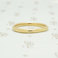 14k buttery gold round vintage wedding bandsize 6